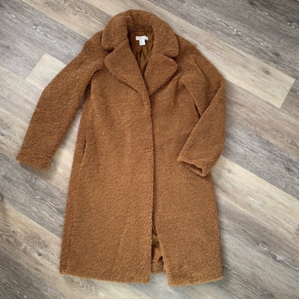 RACHEL ZOE TEDDY BEAR CAMEL COLOR COAT/JACKET
